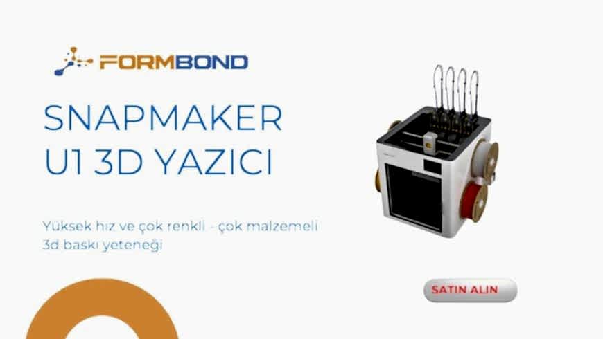 Snapmaker U1 ile Çok Renkli ve Çok Malzemeli 3D Baskı